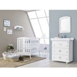 Baby cot PALI Birillo, color white