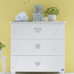 Chest of drawers PALI Birillo, color white