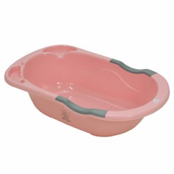 Primo Pastel Bathtub with Safety Net Pink Bebe Stars 10-101