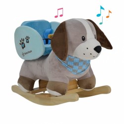 Rocking Dog with Bebe Stars Safety Belt and Sounds 150-101