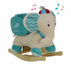 Blue Rocking Elephant with Seat Belt And Sounds Bebe Stars 150-105