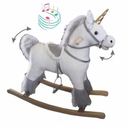 Rocking Unicorn with Bebe Stars Safety Belt and Sounds 150-200