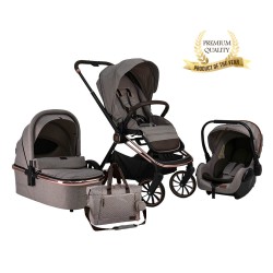 Πολυκαρότσι 3σε1 Jewel Marble Beige Bebe Stars 350-182