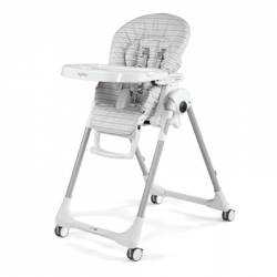 Dining Chair Prima Pappa Follow Me Linear Grey Peg Perego 4132RIG56 