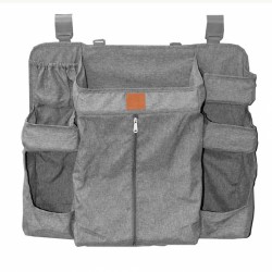 Playpen-Bed Organizer Grey Bebe Stars 514-186