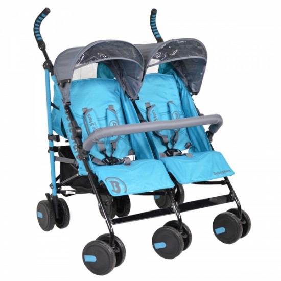 Καρότσι Διδύμων Bebe Stars Twin Lux Blue 7801-181