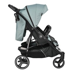 Καρότσι Διδύμων Bebe Stars Double Trouble Petrol 7901-184