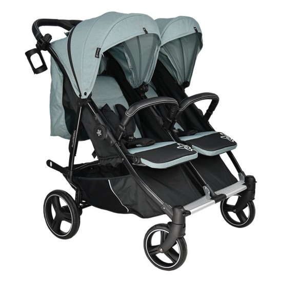 Καρότσι Διδύμων Bebe Stars Double Trouble Petrol 7901-184