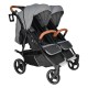 Καρότσι Διδύμων Bebe Stars Double Trouble Grey 7901-186