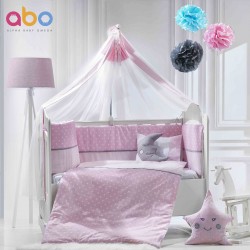 Dowry set 9pcs 70 * 140 Carousel pink ABO