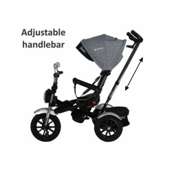 Τρίκυκλο  Ποδηλατάκι Chopper Grey 6in1 Bebe Stars 814-186