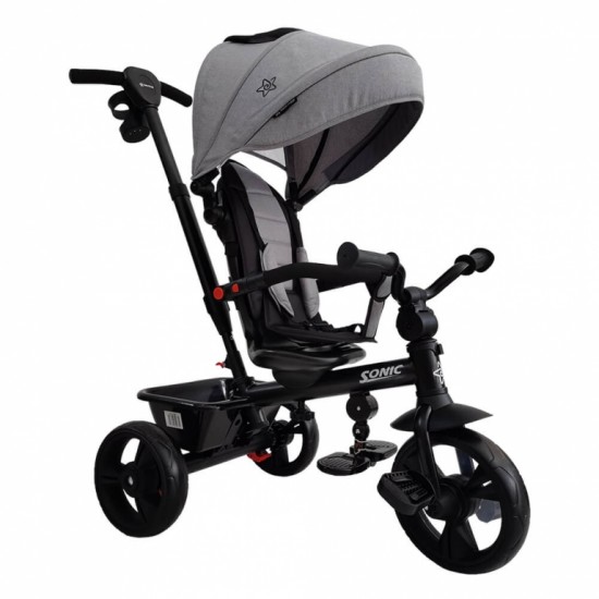 Τρίκυκλο Ποδηλατάκι Sonic 360° Grey Bebe Stars 815-186