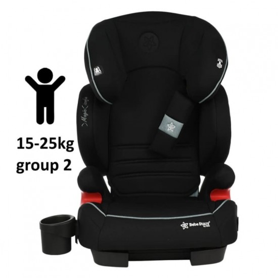 Κάθισμα Αυτοκινήτου Bebe Stars Magic Isofix 15-36kg Grey 942-186