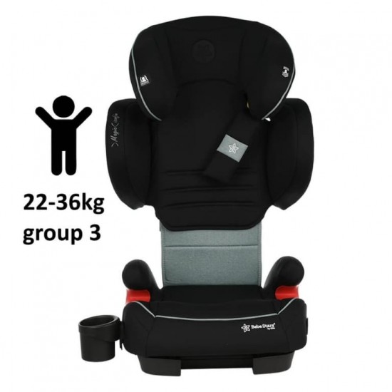 Κάθισμα Αυτοκινήτου Bebe Stars Magic Isofix 15-36kg Grey 942-186