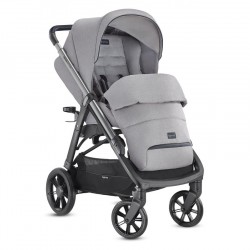 Inglesina Aptica Βρεφικό Καρότσι Περιπάτου Silk Grey/Black Chassis AG70N0SLG