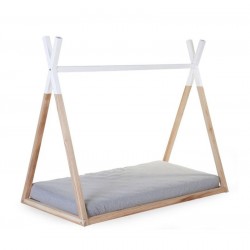 Children's bed CHILDHOME Tipi 70 x 140 cm natural / white