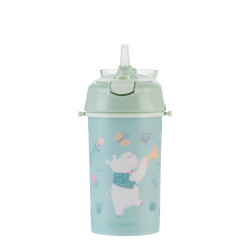 Παγούρι Με Καλαμάκι Σιλικόνης 450ml Music Fest Kikka Boo Mint 31302030082