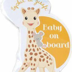 Σήμα Baby On Board Με Βεντούζα & Φωτάκια Sophie La Girafe S470213