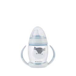 PP Κύπελλο Με Στόμιο Σιλικόνης 200ml Kikka Boo Happy Face Μπλε 31302030072