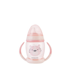 PP Κύπελλο Με Στόμιο Σιλικόνης 200ml Kikka Boo Happy Face Ροζ 31302030070