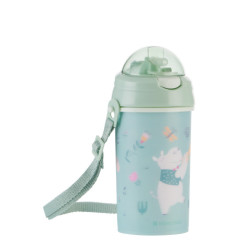 PP Παγούρι Με Καλαμάκι Σιλικόνης 450ml Kikka Boo Music Fest Μέντα 31302030082