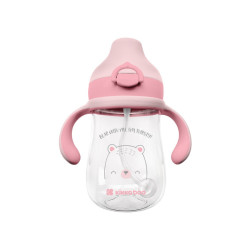  Εκπαιδευτικό Ποτηράκι Με Στόμιο 300ml Kikka Boo Tritan Bear With Me Ροζ 31302020101
