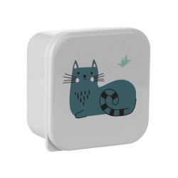 Φαγητοδοχείο 4Τμχ Kikka Boo Kitty Cat Γκρι 31302040171