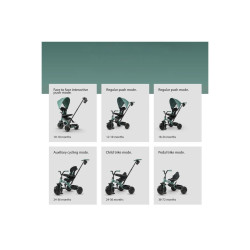 Τρίκυκλο Ποδηλατάκι 6in1 Qplay Elite Platinum Γκρι 01-1212074-02