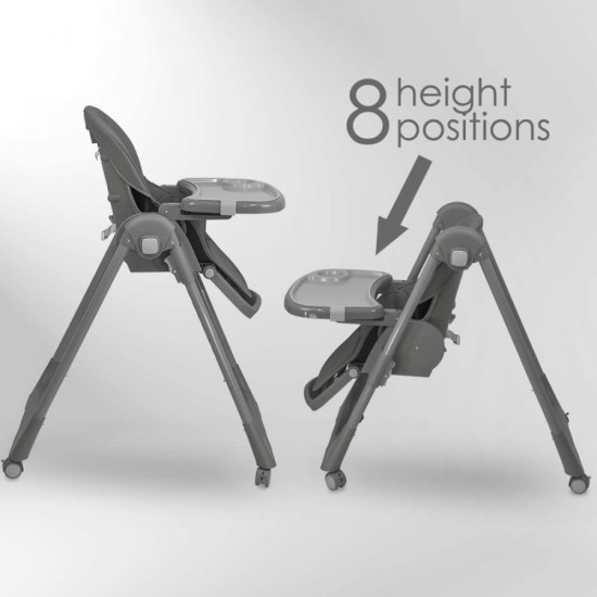 Κάθισμα Φαγητού Bebe Stars Milk Grey 866-186