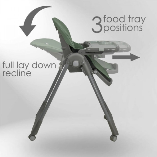 Κάθισμα Φαγητού Bebe Stars Milk Mint 866-174