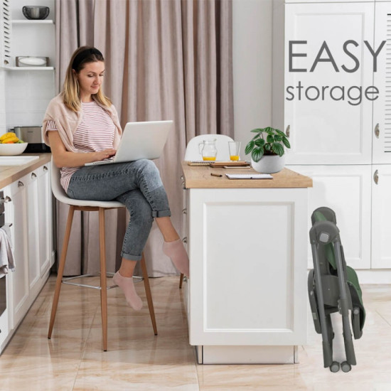 Κάθισμα Φαγητού Bebe Stars Milk Mint 866-174