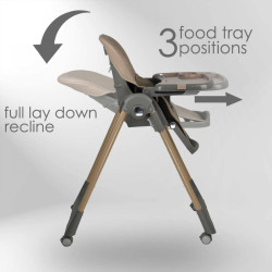 Κάθισμα Φαγητού Bebe Stars Milk Beige 866-182