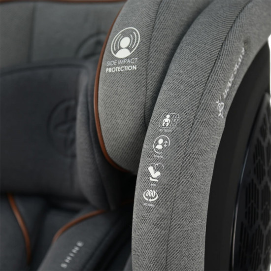 Κάθισμα Αυτοκινήτου Bebe Stars i-Revo i-Size 360° Grey 906-186