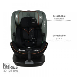 Κάθισμα Αυτοκινήτου Bebe Stars i-Revo i-Size 360° Olive 906-176