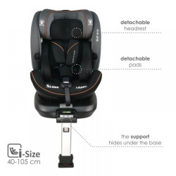 Κάθισμα Αυτοκινήτου Bebe Stars Epic i-Apex 360° 40-150cm Grey 916-186