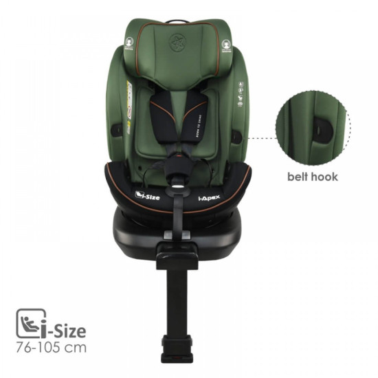 Κάθισμα Αυτοκινήτου Bebe Stars i-Apex 360° 40-150cm Green 916-176