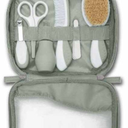 Σετ Περιποίησης Nuvita 10 Tμχ. Mε Ψηφιακό Θερμόμετρο Sage Green NU-IGKT0041