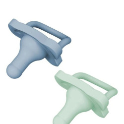 Πιπίλα Όλη Σιλικόνη Dr. Brown's Happy Paci Μπλέ / Πράσινη 0-6m 2τμχ w204730