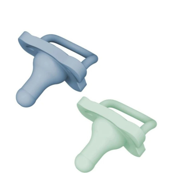 Πιπίλα Όλη Σιλικόνη Dr. Brown's Happy Paci Μπλέ / Πράσινη 0-6m 2τμχ w204730