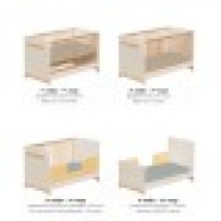 Βρεφικό Κρεβάτι Μετατρεπόμενο Σε Προεφηβικό Casababy Palmer Ecru 590295