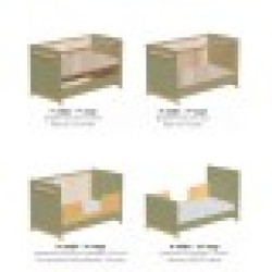 Βρεφικό Κρεβάτι Μετατρεπόμενο Σε Προεφηβικό Casababy Palmer Olive 590306