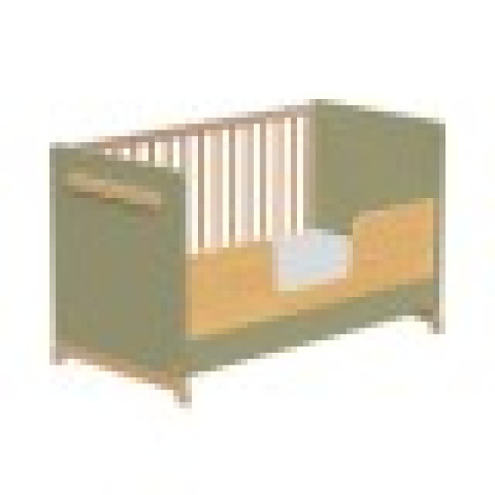 Βρεφικό Κρεβάτι Μετατρεπόμενο Σε Προεφηβικό Casababy Palmer Olive 590306