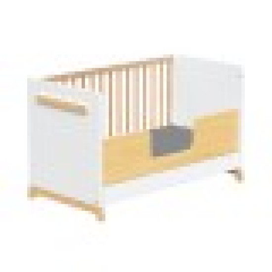 Βρεφικό Κρεβάτι Μετατρεπόμενο Σε Προεφηβικό Casababy Palmer White 590337