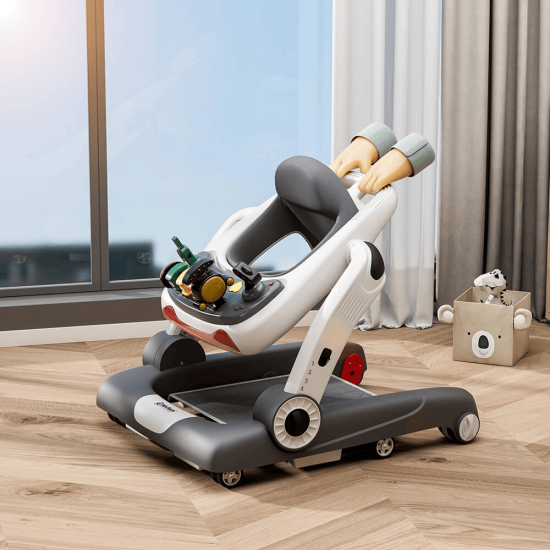 Περπατούρα-Στράτα Train 3in1 Bebe Stars Grey 4240