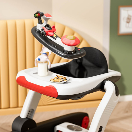 Περπατούρα-Στράτα Airplane 3in1 Bebe Stars Black 4237