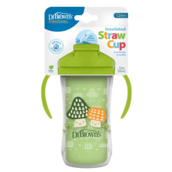 Κύπελλο Θερμός με Καλαμάκι 300ml Dr. Brown's Πράσινο TC01203