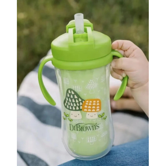 Κύπελλο Θερμός με Καλαμάκι 300ml Dr. Brown's Πράσινο TC01203