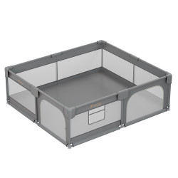 Πάρκο Για Μωρά ορθογώνιο 180x200cm Bebe Stars Playzen Grey 880-200