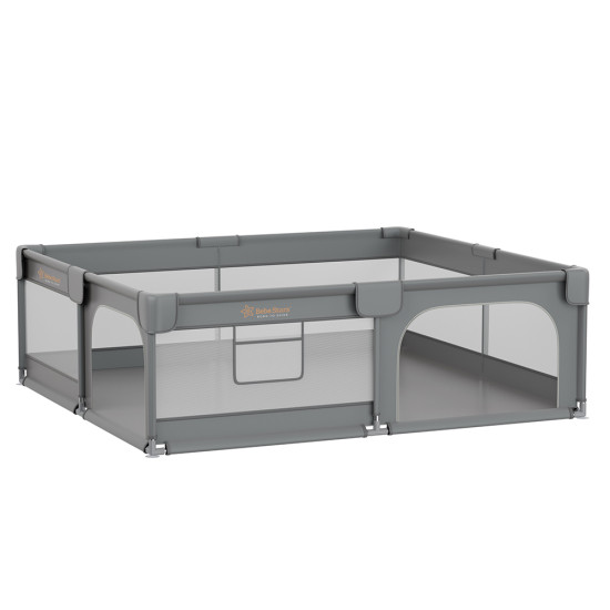 Πάρκο Για Μωρά ορθογώνιο 180x200cm Bebe Stars Playzen Grey 880-200