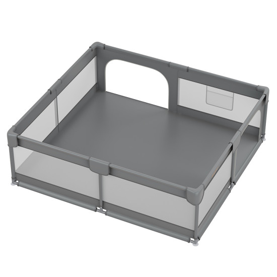 Πάρκο Για Μωρά ορθογώνιο 180x200cm Bebe Stars Playzen Grey 880-200